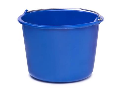 Bouwemmer 12ltr blauw